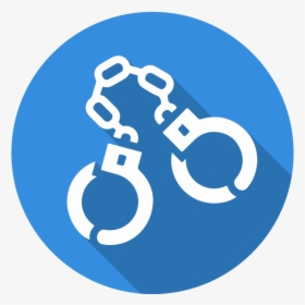 Transparent Law Icon Png - Handcuffs White, Png Download, Transparent PNG