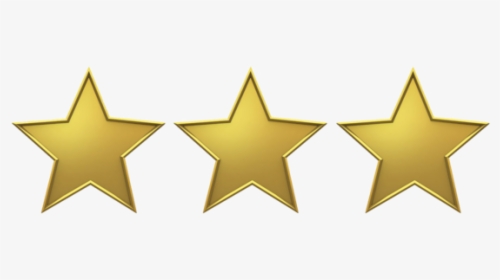 3 Gold Stars - Rate Us 5 Stars, HD Png Download, Transparent PNG