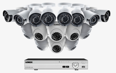 16 Channel Hd Security Camera System With 16 2k Hd - Exhaust System, HD Png Download, Transparent PNG