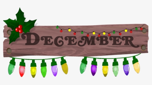 Transparent December Banner Clipart - Transparent December Clip Art, HD Png Download, Transparent PNG
