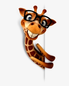 Career Joke Giraffe Illustration Funny Free Png Hq - Funny Giraffe Clipart, Transparent Png, Transparent PNG