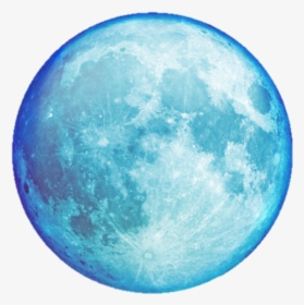 Earth Supermoon Full Moon Clip Art - Blue Moon In Png, Transparent Png, Transparent PNG