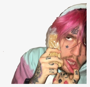 Lilpeep Peep Gbc Pink Aesthetic Freetoedit - Lil Peep Suck My Blood, HD Png Download, Transparent PNG