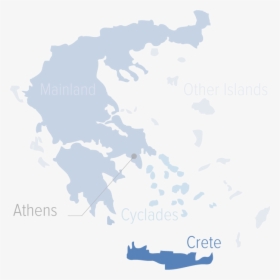 Blank Greek Islands Map, HD Png Download, Transparent PNG