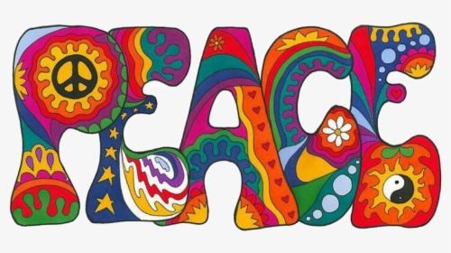 Psychedelic Peace Sticker, HD Png Download, Transparent PNG