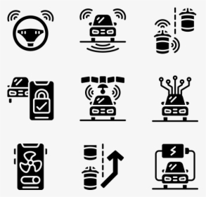Smart Car Icons Free, HD Png Download, Transparent PNG