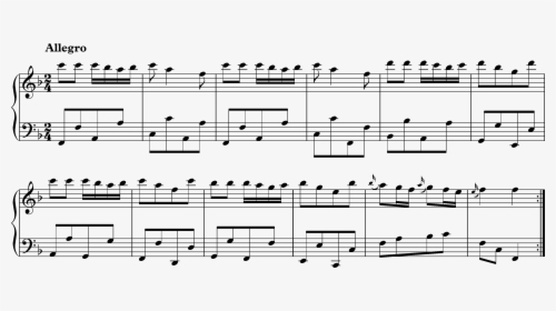 Klavierstück In F Major, Kv 33b - Formula Pattern C Major, HD Png Download, Transparent PNG
