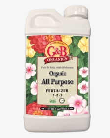 All Purpose Liquid Fertilizer - G&b Organics Organic Fertilizer, HD Png Download, Transparent PNG