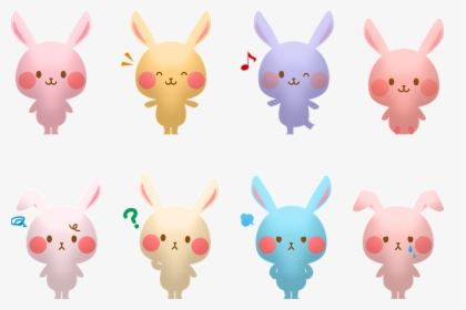Rabbit, Easter, Pastel, Bunny, Hare, Cute, Animal, - フリー 素材 くま イラスト, HD Png Download, Transparent PNG