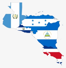 Central America Flag Map, HD Png Download, Transparent PNG