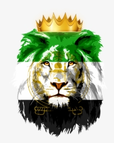 Lion, King, Crown, Flag, Iran, Tajikistan, Afghanistan - Lion's Face Clipart, HD Png Download, Transparent PNG