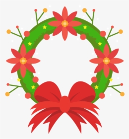 Wreath Silhouette Clip Art - Guirnalda Navidad Vector Png, Transparent Png, Transparent PNG