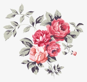 Pink Roses Drawing, HD Png Download, Transparent PNG