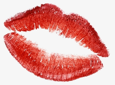 Transparent Lip Print Png - Red Lips White Background, Png Download, Transparent PNG