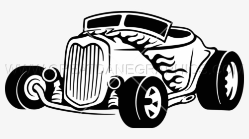 Hot Rod Vector Search Result Cliparts For Transparent - Black And White Hot Rod Clipart Free, HD Png Download, Transparent PNG