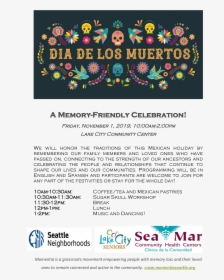 Dia De Los Muertos Celebration Flier Page 0 - Happy De Los Muertos, HD Png Download, Transparent PNG