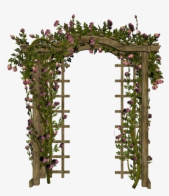 Clip Art Rose Gate - Rose Garden Arch Png, Transparent Png, Transparent PNG