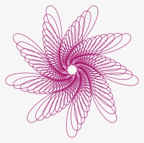 Circle Abstract Pattern , Png Download - Spirograph Simple Flower, Transparent Png, Transparent PNG