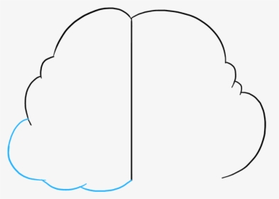 How To Draw Brain - Line Art, HD Png Download, Transparent PNG