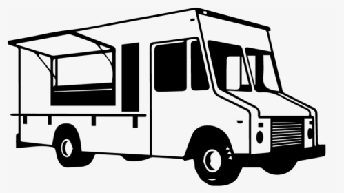 Food Truck - Smokin - Clip Art Food Truck Outline, HD Png Download, Transparent PNG