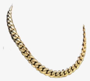 #gold #chain #cubanlink #bling - Chain, HD Png Download, Transparent PNG