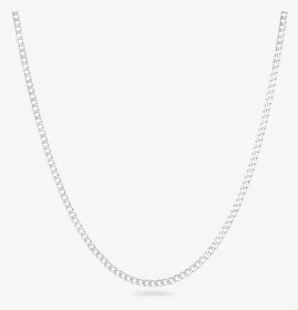 18 Inches White Gold Chain Uk - Collier Barrette Or Blanc, HD Png Download, Transparent PNG