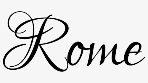 Fancy Calligraphy Letter R , Png Download - Rome Word Art, Transparent Png, Transparent PNG