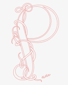 Calligraphy Celtic Fancy Free Photo - Letter P, HD Png Download, Transparent PNG