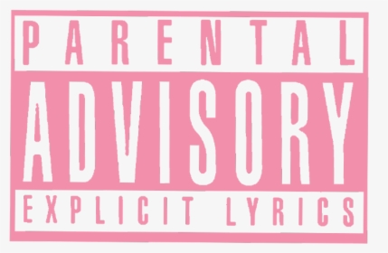 Freetoedit Parental Advisory Explicit - Parent Advisory Sticker Pink, HD Png Download, Transparent PNG