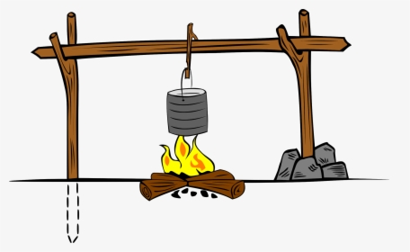 Crane Fire For Camping Clipart , Png Download - Chinese Drinking Tea Cartoon, Transparent Png, Transparent PNG