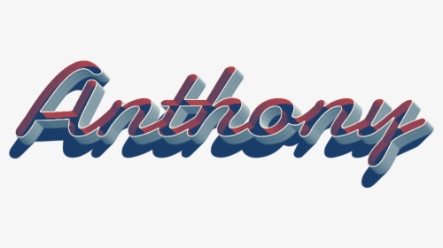 Anthony 3d Letter Png Name - Graphic Design, Transparent Png, Transparent PNG