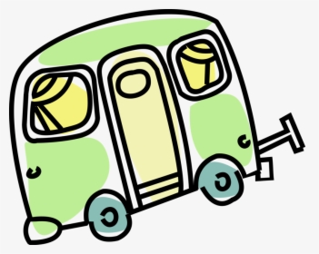 Vector Illustration Of Recreational Vehicle Camping, HD Png Download, Transparent PNG