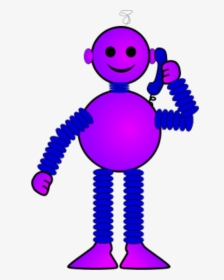 Robot Talking On Telephone - Tongue Twisters Funny Jokes, HD Png Download, Transparent PNG