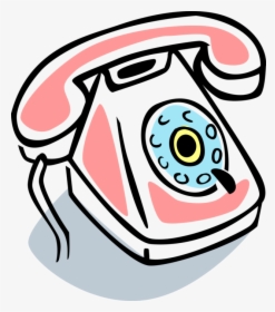 Vector Illustration Of Home Phone Telecommunications, HD Png Download, Transparent PNG