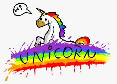 Unicorn And A Rainbow Clipart , Png Download - Unicorn Youtube Channel Art, Transparent Png, Transparent PNG