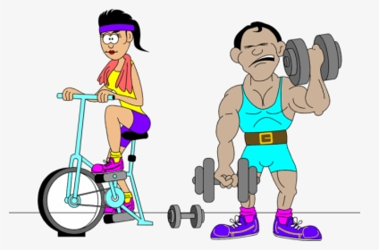 People Working Out Png - Free Clip Art Exercising, Transparent Png, Transparent PNG