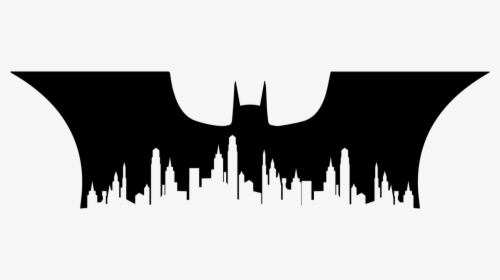 mq #black #batman #town #gothamcity - Gotham City Silhouette Batman, HD Png  Download , Transparent Png Image - PNGitem