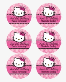 Hello Kitty Party Sticker Tags - Thank You For Coming To My Birthday Hello Kitty, HD Png Download, Transparent PNG