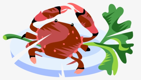 Vector Illustration Of Decapod Marine Crustacean Crab, HD Png Download, Transparent PNG