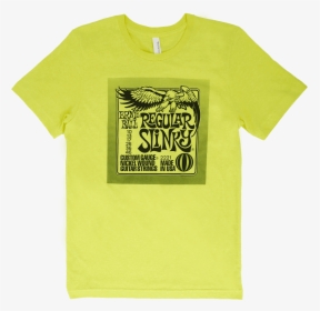 Regular Pack T-shirt Yellow Small Front - Ernie Ball Strings, HD Png Download, Transparent PNG