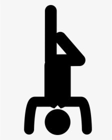 Yoga Icon Svg - Inverted Man, HD Png Download, Transparent PNG
