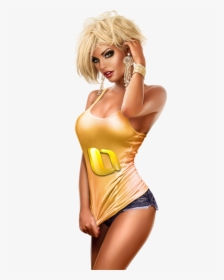 Girl Hot 3d Png, Transparent Png, Transparent PNG