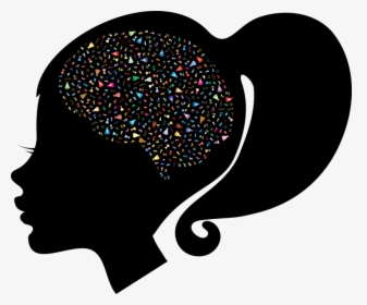 Brain, Fashion, Woman, Icons, Beauty, Silhouette - Heart, HD Png Download, Transparent PNG