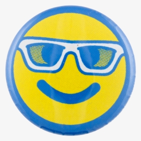 Sunglasses Smiley Face Smileys Button Museum - Smiley, HD Png Download, Transparent PNG