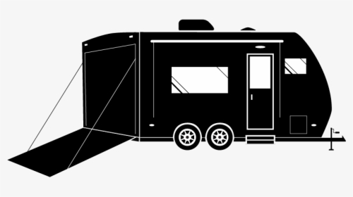 Clip Art Campervans Car Vector Graphics Pickup Truck - Toy Hauler Camper Clipart, HD Png Download, Transparent PNG