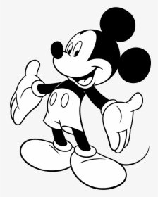 Mickey Mouse Logo - Black And White Mickey Mouse Clipart, HD Png Download, Transparent PNG