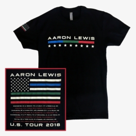 Aaron Lewis 2018 Black Tee- First Responders - Aaron Lewis Concert T Shirts, HD Png Download, Transparent PNG