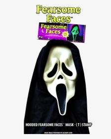 Hooded Fearsome Faces T Stamp Ghostface Mask - Scream Mask, HD Png Download, Transparent PNG