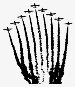 Air Show Silhouette - Illustration, HD Png Download, Transparent PNG