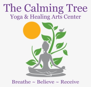 The Calming Tree Logo - Tree Yoga Logo, HD Png Download, Transparent PNG